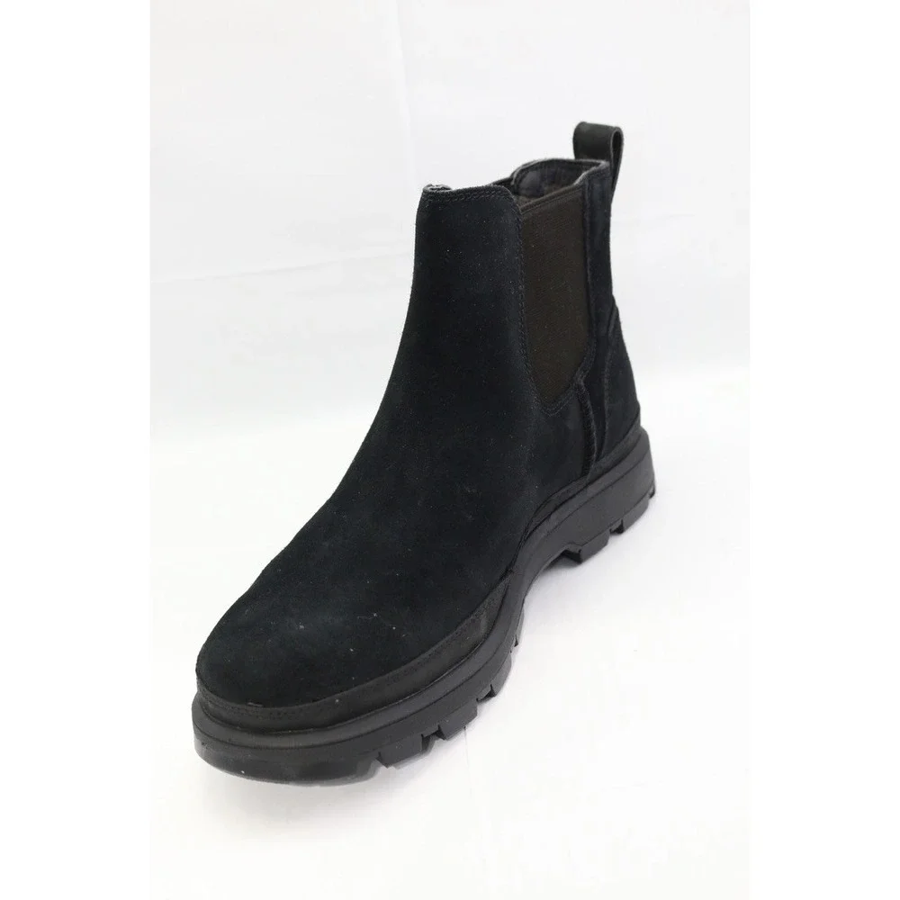 UGG CHELSEA MEN BOOTS LEATHER Black Size 7 / UK 6 / EU 40 / JP 25